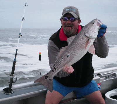 It was a sloppy day, but we float-rigged anyhow