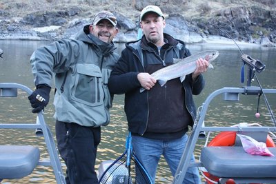 Steelhead fishing is great right now.