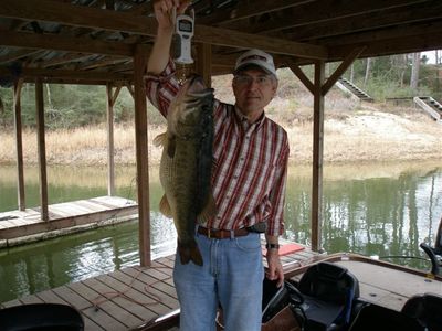 12.2 pound largemouth hit a wacky rig last week in Mill Creek.