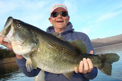 Trophy bass caught on Lake Baccarac