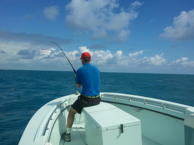 Angler gets ready for the release