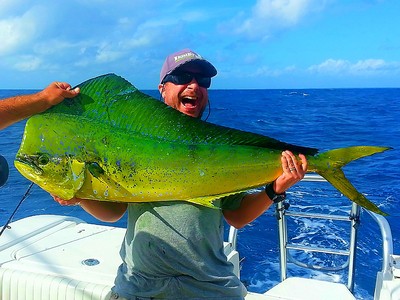 Big Bull Dolphin just caught fishing the all day trip aboard the Mary B III