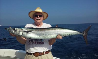 Nice wahoo caught by this lucky angler on our fishing charter