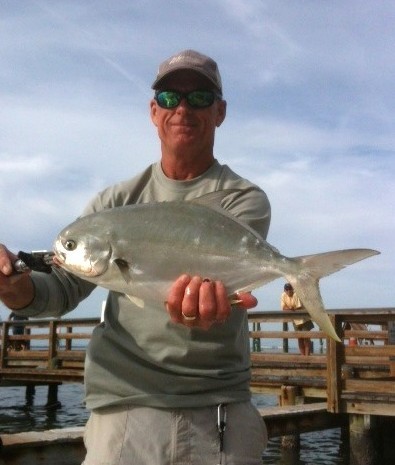 Capt. Gary with 18 inch pompano