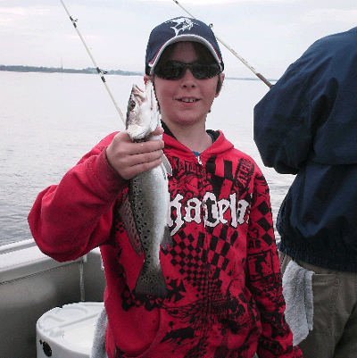 son Austin catching up.....