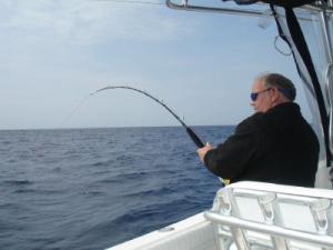 John Bryant bowed up on a tuna