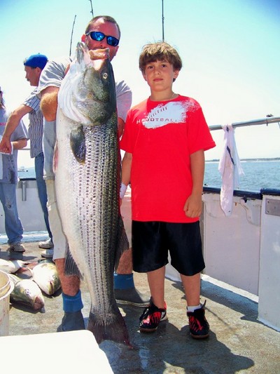 9 year old Bob Root with a 44 pounder!!