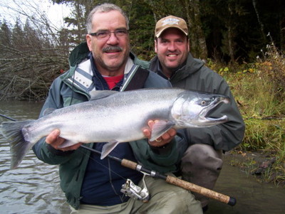 mike justin gyger skeena kalum river coho silver salmon