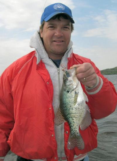 This crappie inhaled a shad rap