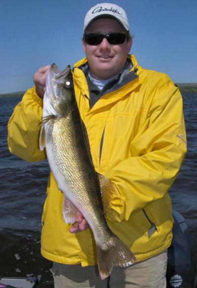 Art Green with a slot size walleye