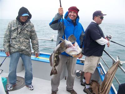 Quoc Dang (in camo) caught the big ling