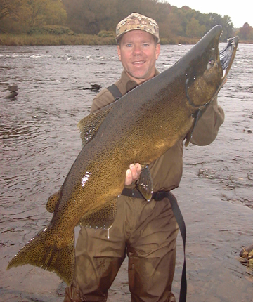 Trophy King Salmon caught on the Salmon River in Pulaski NY