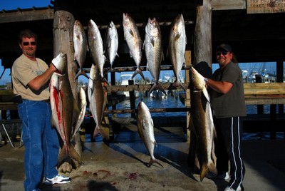 Chuck Swartz and crew with some nice A.J.'s and Cobia