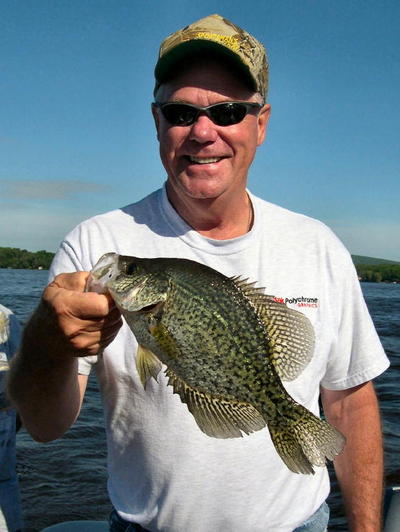 Bob Benson with a good Wisconsin crappie