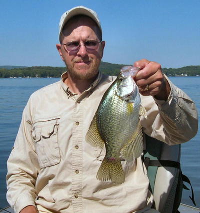 Guide Boog Ballweg with a decent crappie