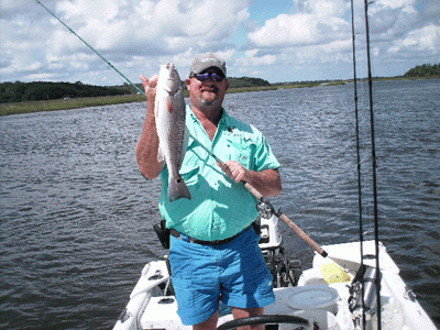 We caught keepers in a boat