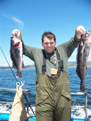 Fisherman's Warehouse Alex Svoboda ling on a new Seeker