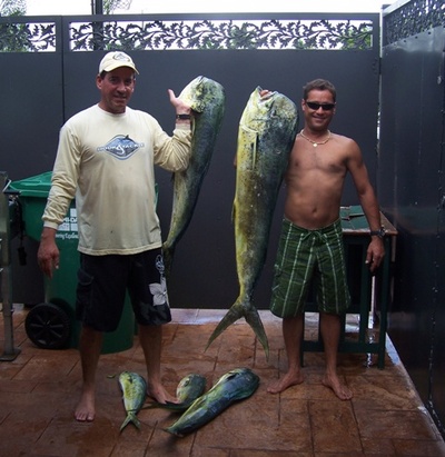 Andres and Julio with Gaffer Dolphin 5/17/09