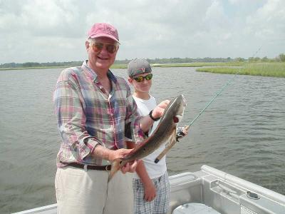 Peter  caught  the Redfish Henry wanted