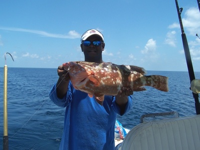 Ben With Fat Nassau Grouper
