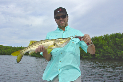Robert with one of several nice snook
