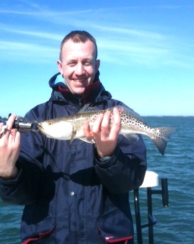 Brian and his 18 inch trout