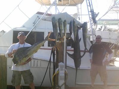 Good daytime swordfishing catch