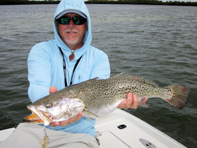 Capt. Andy Cotton Sarasota Bay DOA shrimp trout