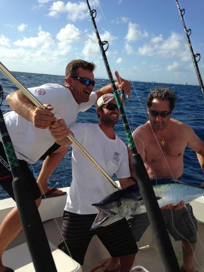Big wahoo just caught on the troll