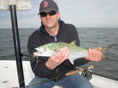 Chris Cunis Sarasota Bay fly Spanish mackerel caught and released with Capt. Rick Grassett
