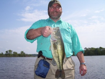 John Abemethy with a Big Lake Palestine Bass