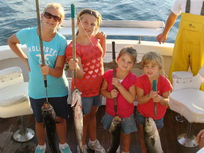 Young ladies and their bluefish...