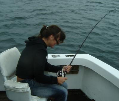 Diana with fish on...