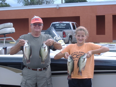 Terry and Reilly  with their catch
