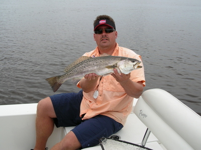  Capt. Jot Owens with a Five Trout released alive