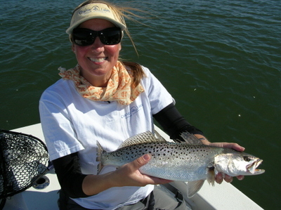 Liz and a nice Trout