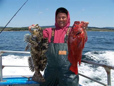 Darrin Seiji with a vermillion and cabezon