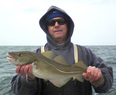 Dennis with his codfish