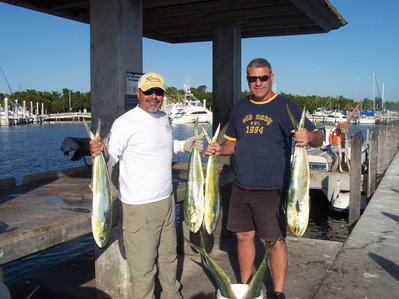 Mr Jimeno and Al with Mahi-Mahi 1/8/09