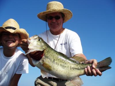 Doug and Rachel having a great Lake Fork Day.