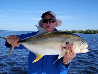 Schools of large jack crevalle were busting up bait schools in Matlacha Pass