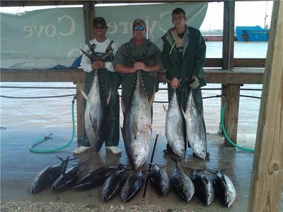 Capt Kevin Aderhold are on the Tuna