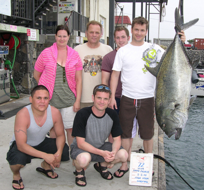 Largest giant trevelly of the year in Kona