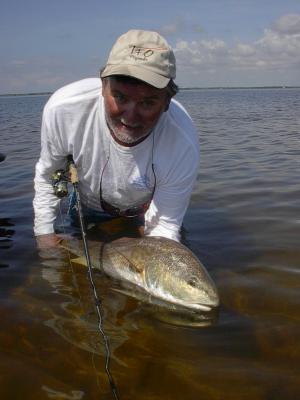 Pete Greenan and a hefty Turtle Bay redfish