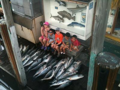 Bluefish caught drift fishing on the Catch My Drift