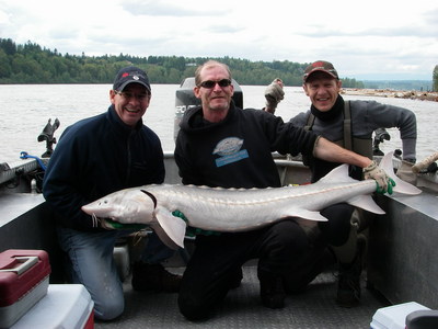 Springtime Sturgeon fishing on Fraser river