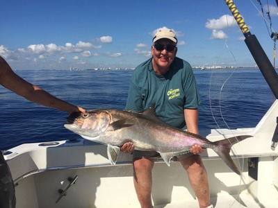 nice amberjack caught deep dropping