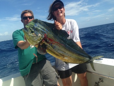 Dolphin caught sportfishing in Ft Lauderdale