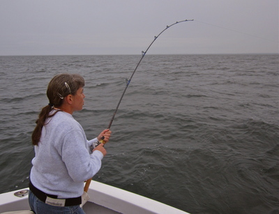 Anne MacDonald using her light action rod.