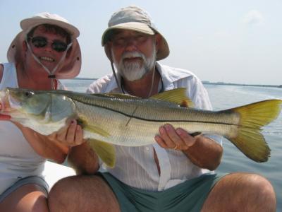 bob and carol with a nice snook